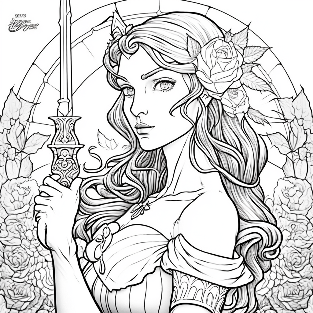 ahmed3243_white_fantasy_fiona_for_coloring_book_clean_epic_char_0e6f2333-82f6-4ac7-ac54-18373d555456.png